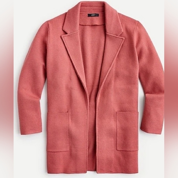 Nwt New J.crew Sophie Blazer Sweater Large Pink - Picture 1 of 5